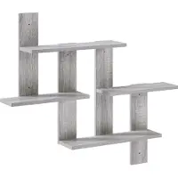 vidaXL Wandplank Grijs Sonoma 85 x 13,5 x 73,5 cm Bewerkt hout