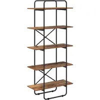 vidaXL Boekenplank 5-laags 60 x 35 x 175,5 cm PB Eikenhout