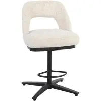 Tower Living Barstoel Caldes Ted 24 Off White Draaibaar - Set van 2