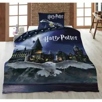 Harry Potter Dekbedovertrek Hogwarts Hedwig - Eenpersoons - 140 x 200 cm - Polyester