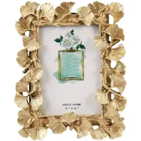 Melitt Hars Retro Frame Gouden Ginkgo Blad Fotolijst Woondecoraties