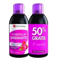 Forte pharma Raspberry Draining Turboslim Pack 2 eenheden - 500ml|Raspberry Draining Turboslim Pack 2 units of 500ml|Pack Turboslim drainant framboise 2 unités de 500ml