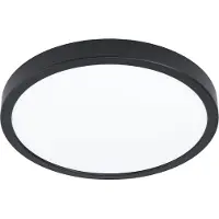 Eglo Slimme plafondlamp Fueva 6-Z, dimbaar, zwart, Woon-/ Eetkamer, Kunststof, Modern, Slimme plafondlamp