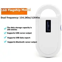 ISTOVO Microchip Pet Scanner OLED Display USB RFID Reader ISO11784/11785 Animal ID Transponder Scanner for Cats Dogs