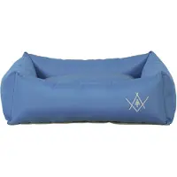 Zolux hondenmand 4 seasons waterafstotend polyester hoekig blauw 96x79x30,5 cm