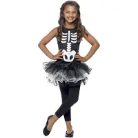 Smiffys Mooi skeleton tutu jurkje voor meisjes