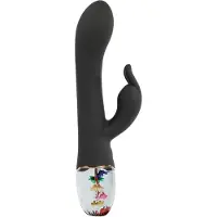 LOVISS Flower - clitoris- en G-spot vibrator met arm (zwart)