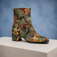Lureaux Shiny Shadow Lady Boot - - Nette Kleurrijke Schoenen Met - Of Zonder - Print - Heren