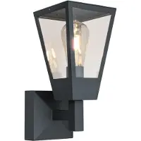 Brilliant Außenwandleuchte, stehend 41015/63 LED-buitenlamp (wand) LED E27 20 W Antraciet, Transparant