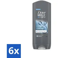 Dove 6 x Douchegel Men+ Care Clean Comfort 400 ml - Douchegel - Mannelijke Geur - Energie - Verfrissend - Reiniging