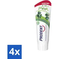 Prodent 4 x – Tandpasta Glazuurbeschermer – Kids 6+ – 75 ml - Glazuurbeschermende Tandpasta - Kindertandpasta - Gaatjespreventie - Fluoride - Wisselgebit