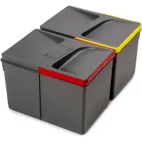 Emuca 2x12l Prullenbak