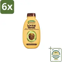 Garnier Loving Blends Avocado Olie en Shea Boter Shampoo 300 ml - Voordeelverpakking - 6 stuks - Droog Haar - Pluizig Haar