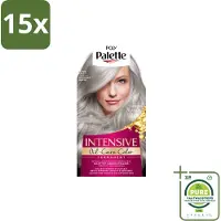 Schwarzkopf 15 x Poly Palette – Haarverf – U71 Puur Zilvergrijs – 115 ml - Grootverpakking - Grijs Haar Kleuren - Zilvergrijs Haar - Intens Grijs - Zilverreflectie - Haarkleuring
