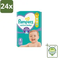 Pampers – Luiers – Active Baby Maat 4 – 46 Luiers - Voordeelverpakking - 24 stuks - Baby luier - Baby droog