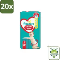 Pampers 20 x – Luierbroekjes – Pants Maat 3 – 56 Luiers - Grootverpakking - Luiers Voor Baby - Luierbroekjes - Luier Voor Baby - Luier Maat 3 - Luier Voor Actieve Baby