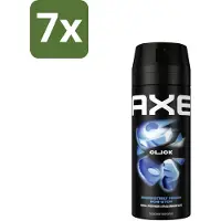Axe 7 x - Deodorant Bodyspray - 48hrs Fresh - Click - Green Apple & Sandalwood - 150 ml - 48 Uur Geurbescherming - Deodorant Sprayer - Frisheid - Geur Van Groene Appel En Sandelhout - Zinktechnologie