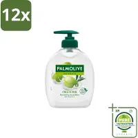 Palmolive Handzeep Naturals Olijf Melk 300 ml - Voordeelverpakking - 12 stuks - Handzeep melk en olijf - Handen reinigen