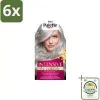 Schwarzkopf Poly Palette – Haarverf – U71 Puur Zilvergrijs – 115 ml - Voordeelverpakking - 6 stuks - Intens grijs - Zilverreflectie