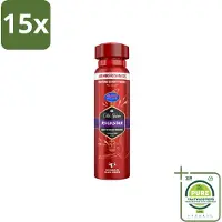 Old Spice 15 x – Deospray – Rockstar – 150 ml - Grootverpakking - Rockstar - Deodorant Spray - Frisheid - Lichaamsgeur - Energie