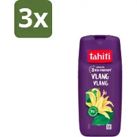 Tahiti 3 x – Douchegel – Ylang Ylang - 315 ml - Douchegel Ylang Ylang - Ylang Ylang Douchegel - Douchegel Voor Huidverzorging - Exotische Geur Douchegel - Milde Douchegel