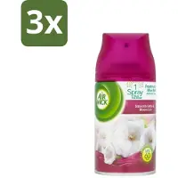 Air Wick 3 x Freshmatic - Luchtverfrisser Navulling - Lelie & Satijn - 250ml - Luchtverfrisser - Geurverspreider - Bloemige Geur - Satijn - Lelie