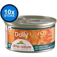 Almo Nature 10x Daily Mousse - Tonijn & Kip - Kattenvoer Natvoer - 85g