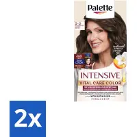 Schwarzkopf 2 x Poly Palette – Haarverf – 5-0 Middenbruin – 115 ml - Haarkleuring - Grijsdekking - Permanente Haarkleuring - Middenbruin - Ouder Wordend Haar