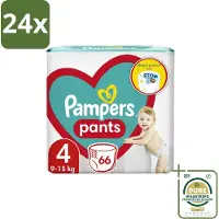 Pampers – Luierbroekjes – Pants Maat 4 – 66 Luiers - Voordeelverpakking - 24 stuks - Luier voor peuters - Actieve baby