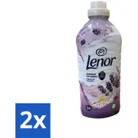 Lenor 2 x – Wasverzachter – Lavender & Kamille – 56 Wasbeurten – 1176 ml - Wasverzachter - Lavendel - Kamille - Wasgeur - Wasverzachting