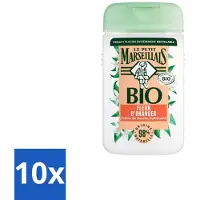 Le Petit Marseillais 10 x – Douchegel – Fleur d’Oranger – 250 ml - Douchegel Oranje Bloesem - Oranje Bloesem Geur - Natuurlijke Douchegel - Zachte Reiniging - Huid Verzorging