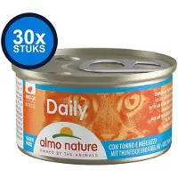 Almo Nature 30x Daily - Kattenvoer Natvoer Blik - Mousse - Tonijn & Kabeljauw - 85g