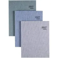 Brepols bureau agenda 2027 - OPTIVISION LARGE [0.117] - DUBLETTA - Bureau agenda - 1 week op 2 pagina's - Weekoverzicht - Groen - 17.1 x 22 cm