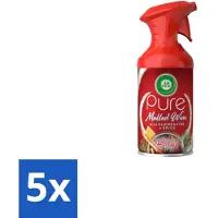 Air Wick 5 x – Luchtverfrisser Spray – Pure Mulled Wine – 250 ml - Luchtverfrisser - Warme Geur - Mulled Wine - Gezellige Sfeer - Wintergeur