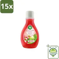 Air Wick 15 x – Luchtverfrisser – Actieve Wiek Framboos & Bloesem – 375 ml - Grootverpakking - Luchtverfrisser - Geur - Framboos En Bloesem - Actieve Wiek - Geurverspreiding