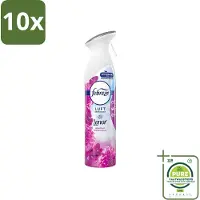 Febreze 10 x Amethist Luchtverfrisser Spray - Frisse Bloemen Geur - 300ml - Grootverpakking - Luchtverfrisser - Geurverwijderaar - - Amethyst - Frisse Geur