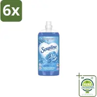 Soupline – Wasverzachter – Active Fresh Frisheid van Blauwe Anjer – 2 L - Voordeelverpakking - 6 stuks - Wasverzachter - Frisheid