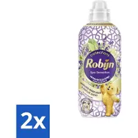 Robijn 2 x – Wasverzachter – Intense Spa Sensation – 765 ml - Wasverzachter - Eucalyptus - Lavendel - Wasgeur - Kleding Verzorgen