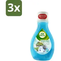 Air Wick 3 x – Luchtverfrisser – Actieve Wiek Fresh Water – 375 ml - Luchtverfrisser - Frisse Geur - Actieve Wiek - Watergeur - Geurneutralisatie