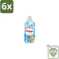 Robijn – Wasverzachter – Morgenfris – 1,1 L - Voordeelverpakking - 6 stuks - Wasverzachter voor kleding - Wasverzachter fris