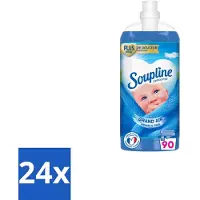 Soupline 24 x – Wasverzachter – Mediterrane Tuin – 950 ml - Wasverzachter - Mediterrane Tuin - Frisse Geur - Zijdezachte Kleding - Wasverzachter Voor Kleding