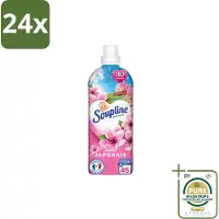 Soupline – Wasverzachter – Japanse Tuin – 950 ml - Voordeelverpakking - 24 stuks - Zachte wasgoed - Geur