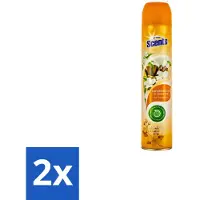At Home 2 x – Luchtverfrisser Spray – Sandalwood – Warm & Houtachtig - 400 ml - Luchtverfrisser - Geur - Sandelhout - Jasmijn - Geurneutralisatie