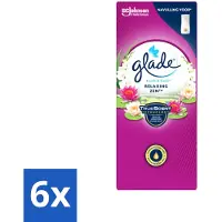 Glade 6 x – Touch & Fresh Navulling – Relaxing Zen – 10 ml - Geurboost - Luchtverfrisser - Ontspannende Geur - Frisse Geur - Sandelhout