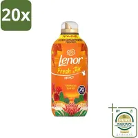 Lenor 20 x – Wasverzachter – Tropical Sunset – 70 Wasbeurten – 980 ml - Grootverpakking - Wasverzachter - Frisse Geur - Zomerse Geur - Tropische Geur - SolarDry