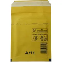 Netuno Luchtkussen enveloppen A6 - 11/A - 175 x 120 mm - 10 stuks - HK zelfklevend met plakstrip - Bruin -