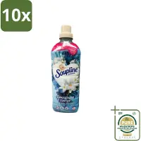 Soupline 10 x – Wasverzachter – Energie Jasmijn & Witte Bloemen – 950 ml - Grootverpakking - Wasverzachter - Jasmijn - Witte Bloemen - Fris - Energie