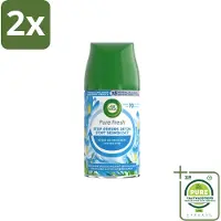 Air Wick Freshmatic Automatische Spray Luchtverfrisser Navulling Pure Fresh Lentedauw 250 ml - Voordeelverpakking - 2 stuks - Lentedauw - Geur