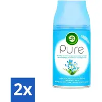 Air Wick 2 x Freshmatic Automatische Spray Navulling Pure Lentedauw 250 ml - Luchtverfrisser - Geurverspreider - - Pure Lentedauw - Frisse Geur
