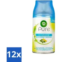 Air Wick 12 x Freshmatic - Luchtverfrisser Navulling - Pure Essentiële Oliën Verfrissend - 250ml - Luchtverfrisser - Geurverspreider - Essentiële Oliën - Freshmatic - Langdurige Geur